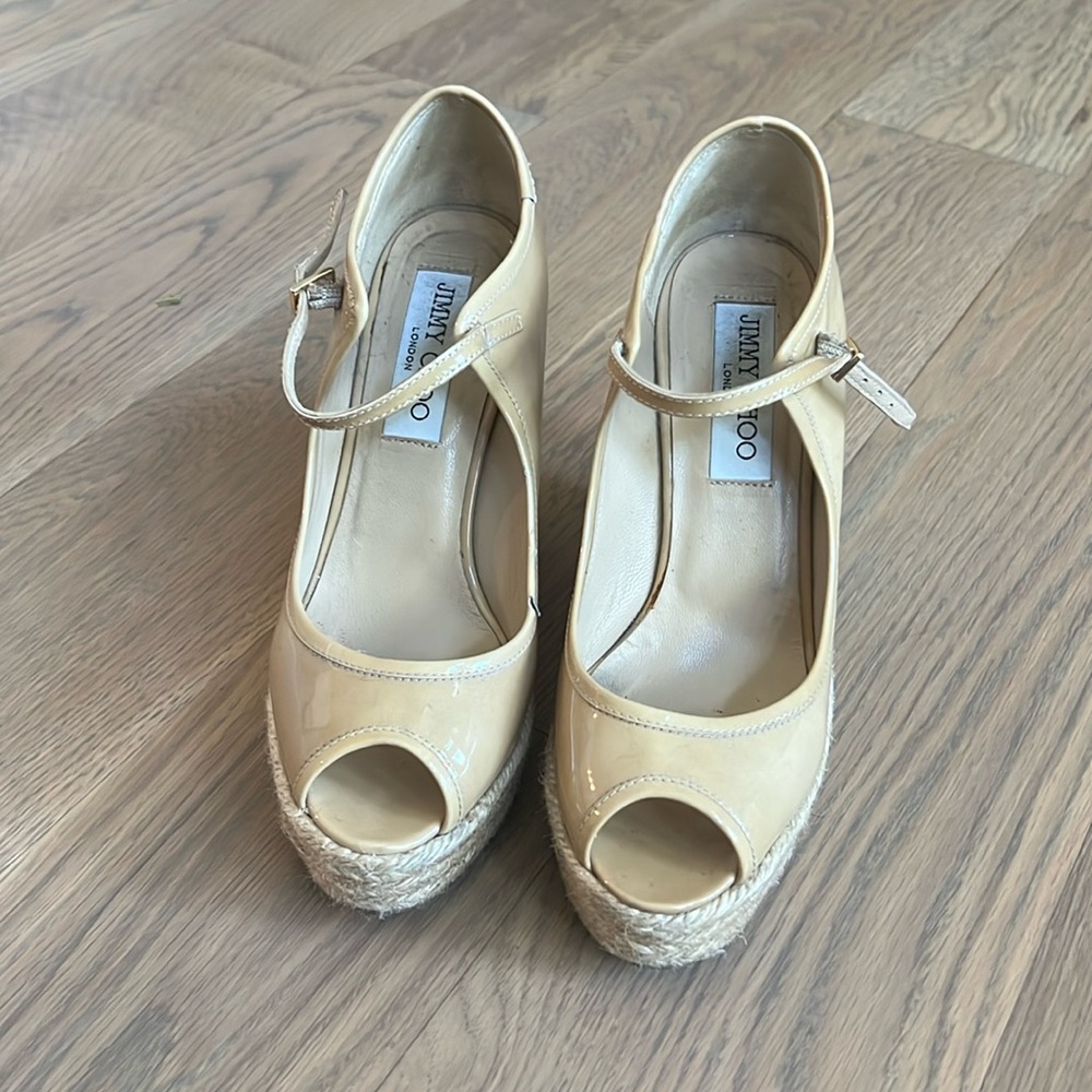 Jimmy Choo Nude Wedge